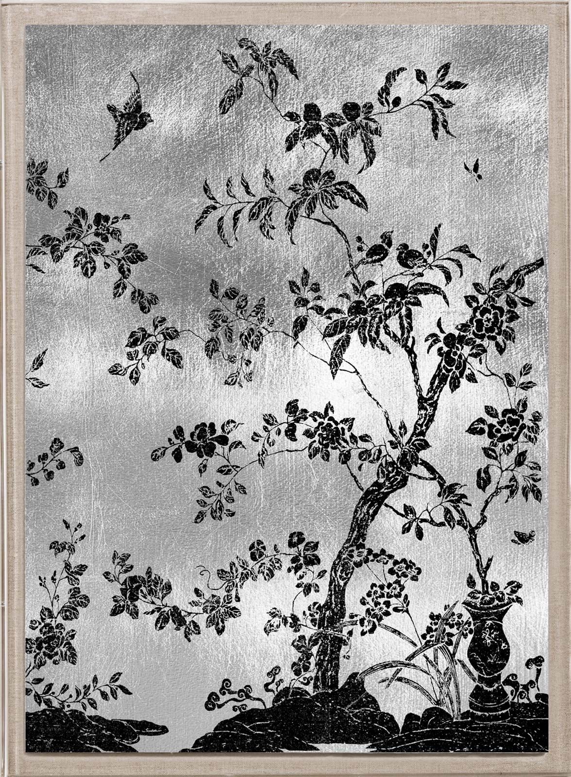 Natural Curiosities Rococo Black and Silver 2 Art