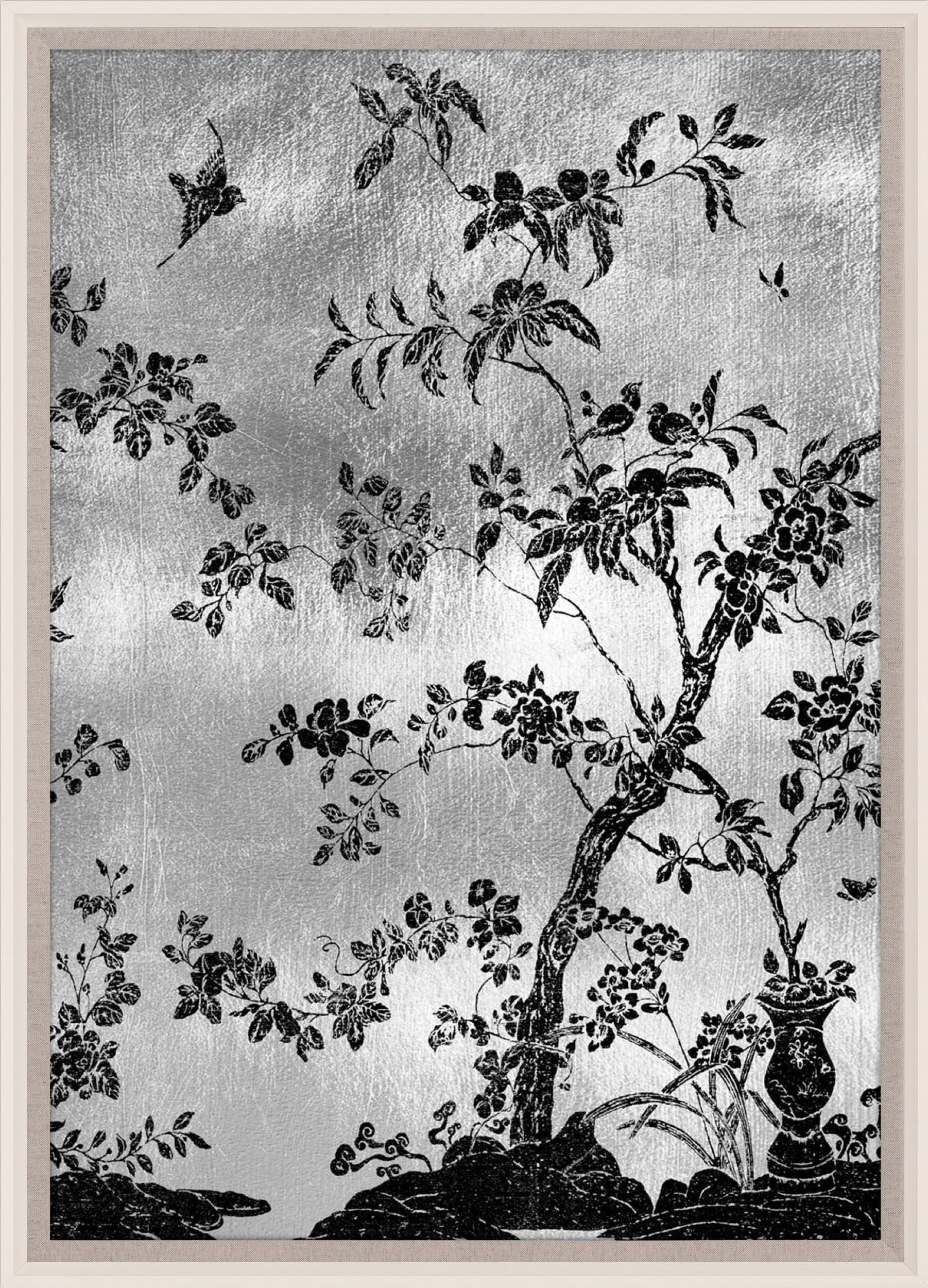 Natural Curiosities Rococo Black and Silver 2 Art