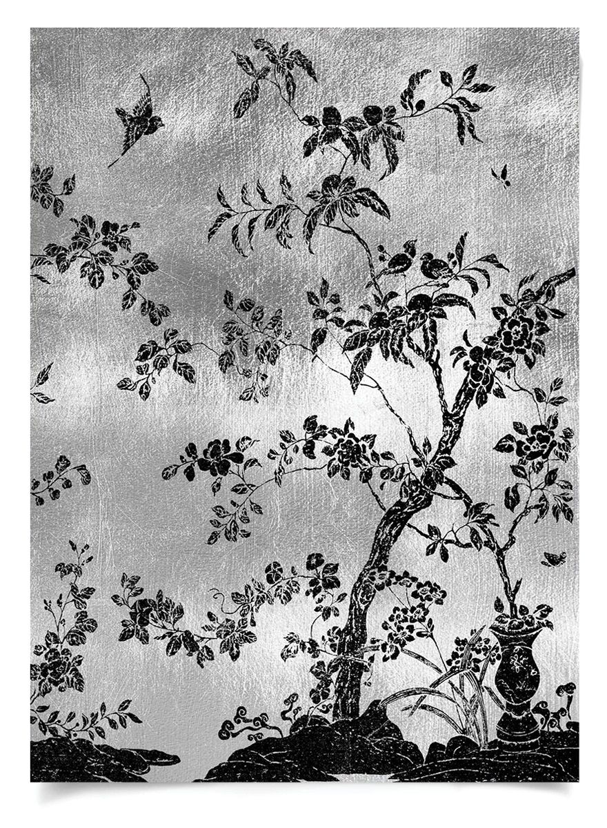 Natural Curiosities Rococo Black and Silver 2 Art