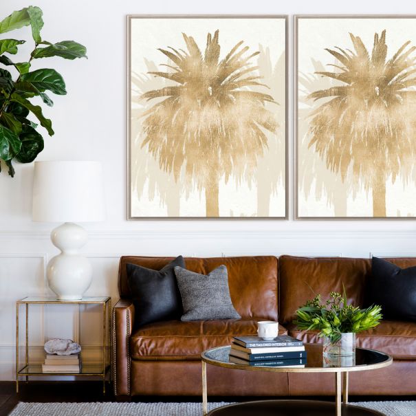 Natural Curiosities Royal Palm Tree, Gold