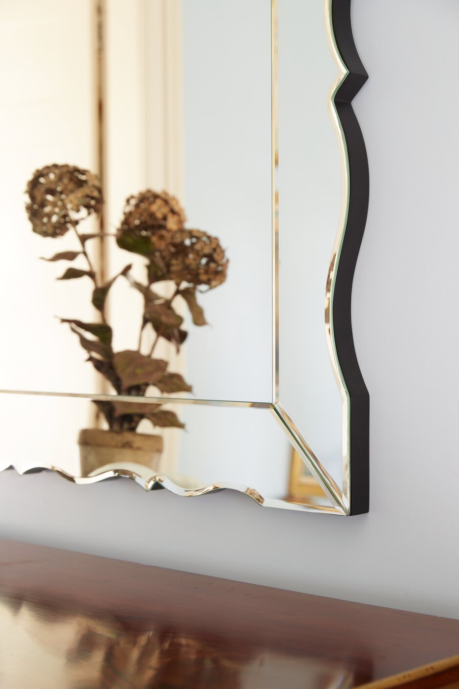 Bunny Williams Hand Carved Mirror Framed Mirror, BW3090