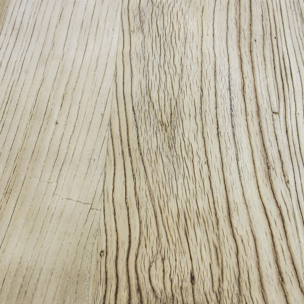 Zentique Lincoln Center Table Natural Top, Distressed Grey Base