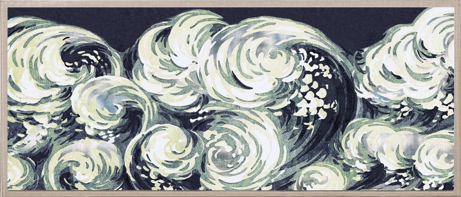 Silver Leaf Wave by Natural Curiosities Art