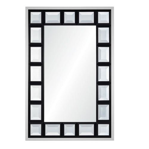 Suzanne Kasler for Mirror Home, Black Jeweled Wall Mirror