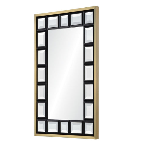 Suzanne Kasler for Mirror Home, Black Jeweled Wall Mirror