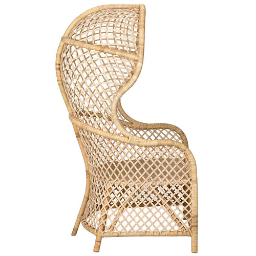 Noir Gigi Chair, Rattan