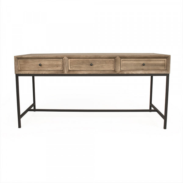 Zentique Finneas Desk Limed Grey Oak