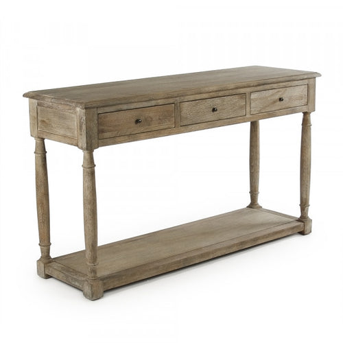 Zentique Bruno Console Limed Grey