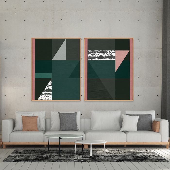 Natural Curiosities Textured Abstract Art 5 & 6