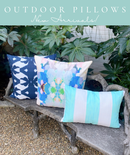 Laura Park French Blue Outdoor Pillow