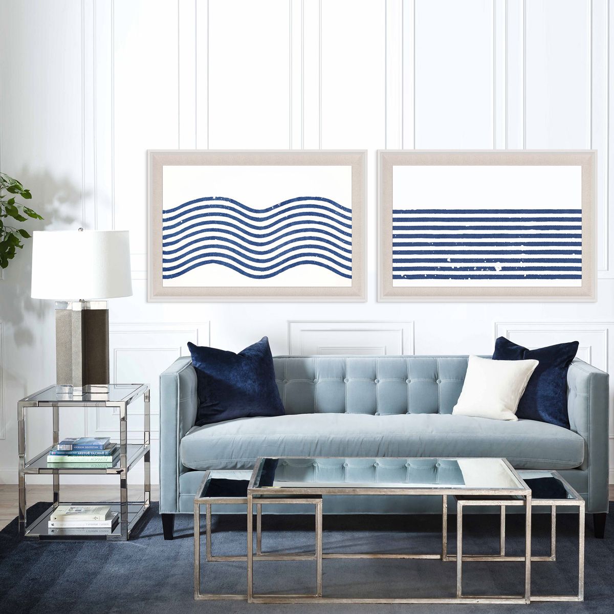 Natural Curiosities Wave Textile Art