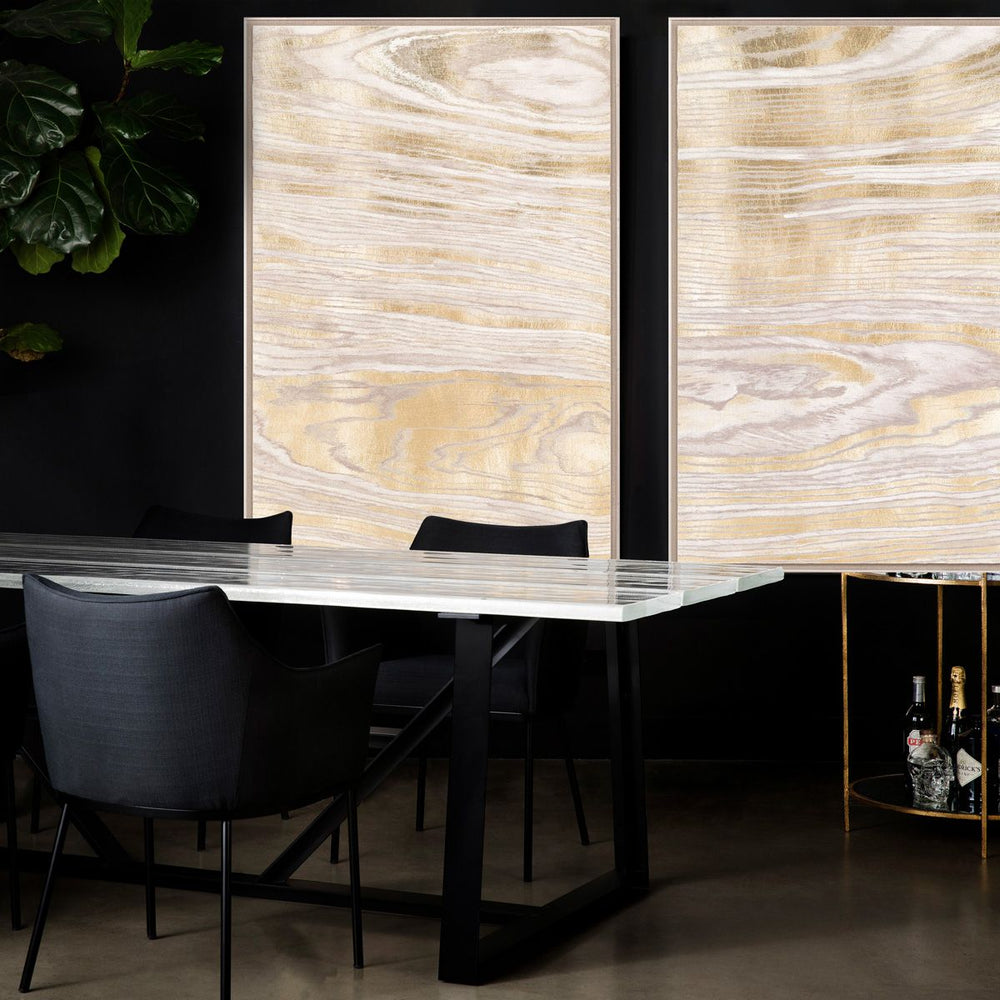 Natural Curiosities Gold Wood Grain Wall Art