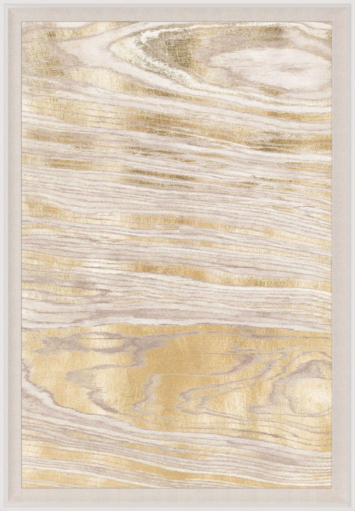 Natural Curiosities Gold Wood Grain Wall Art