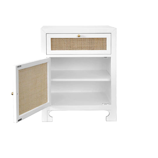 Worlds Away Ruth Cane Nightstand