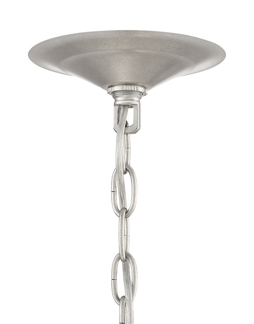 Lumanity Vivienne Statement 4 Light Silver And Crystal Chandelier