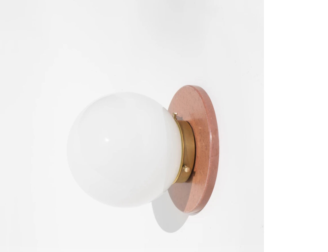 Yield Design Lunar Sconce in Rust