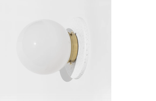 Yield Design Lunar Sconce in White
