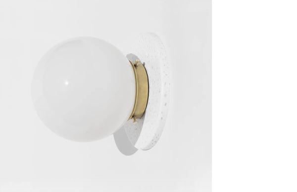 Yield Design Lunar Sconce in White
