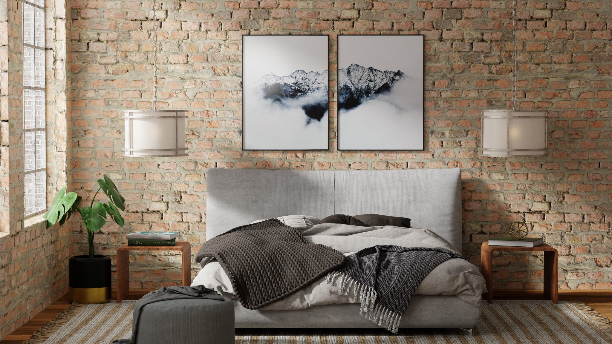 Lumanity Mila Transitional Shaded Single Light Drum Pendant