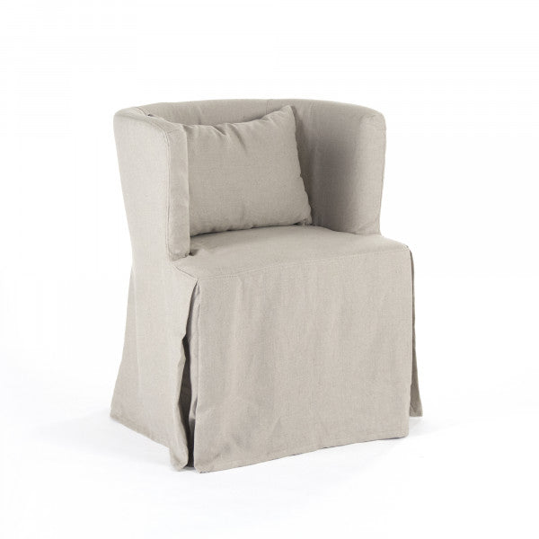 Zentique Zoey Tub Chair Natural Linen