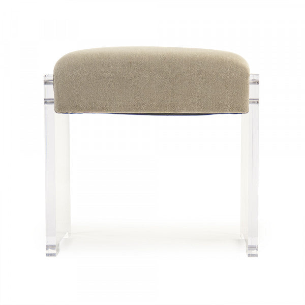 Zentique Adela Stool Natural Linen